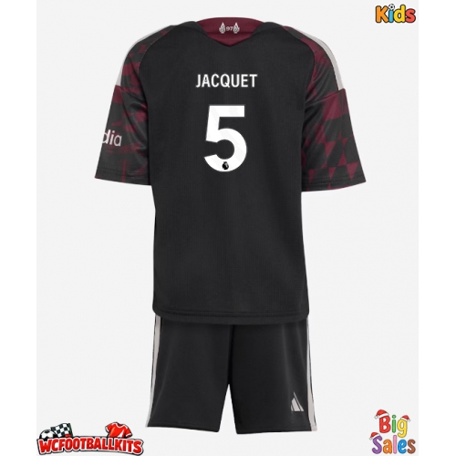 Liverpool Jeremy Jacquet #5 Replica Third Stadium Kit for Kids 2026-27 Short Sleeve (+ pants)